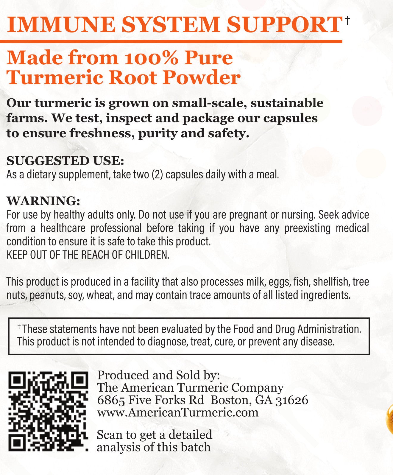Georgia Gold Fermented Turmeric Powder Capsules