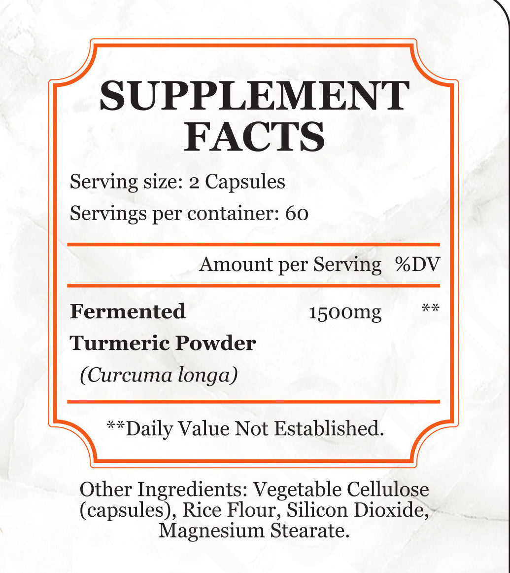 Georgia Gold Fermented Turmeric Powder Capsules