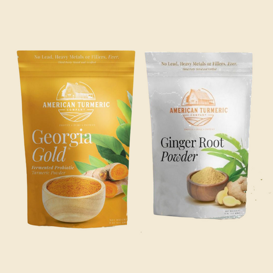 Organic Fermented Turmeric & Ginger Powder Bundle – Synergistic Clean Wellness
