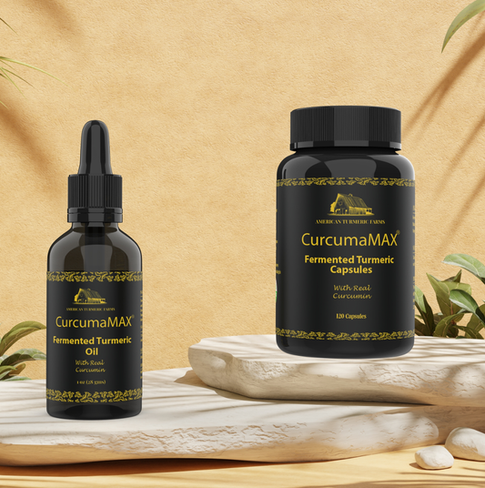 Product Bundle - CurcumaMAX Fermented Turmeric Oil and CurcumaMAX Fermented Turmeric Capsules