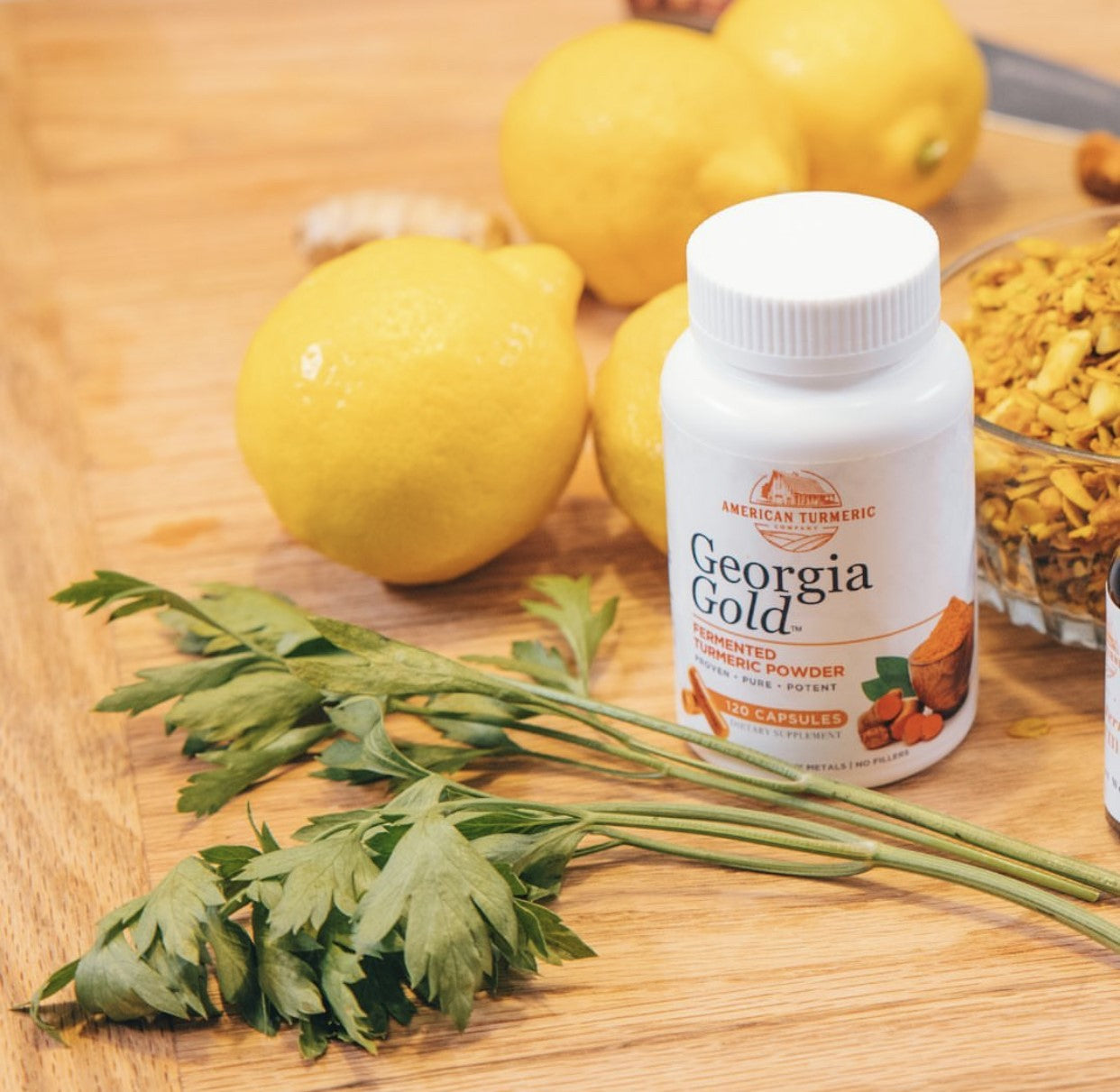 Georgia Gold Fermented Turmeric Powder Capsules